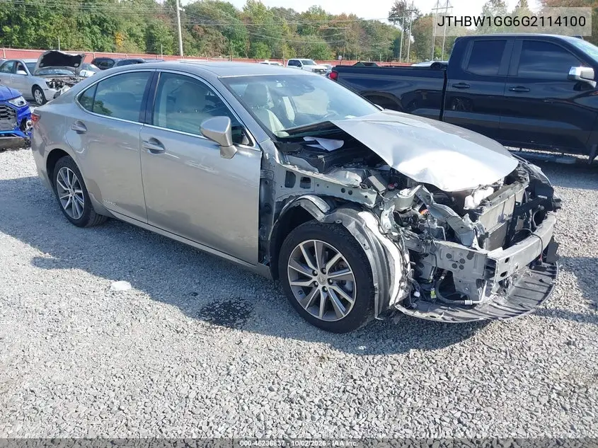 LEXUS ES 2016, VIN JTHBW1GG6G2114100