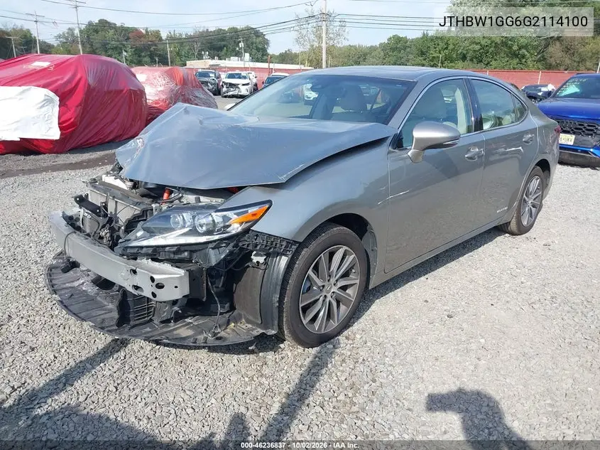 2016 LEXUS ES VIN JTHBW1GG6G2114100 — фото 2