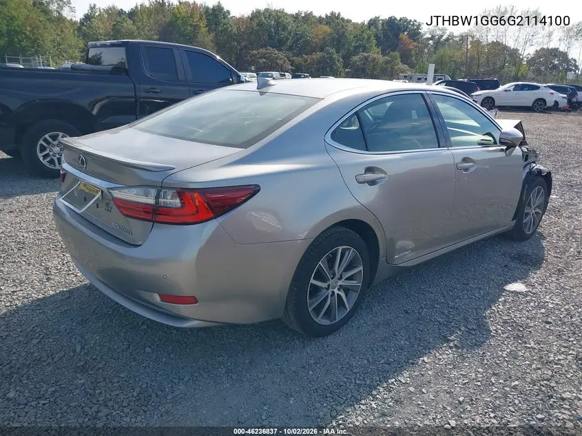 2016 LEXUS ES VIN JTHBW1GG6G2114100 — фото 4