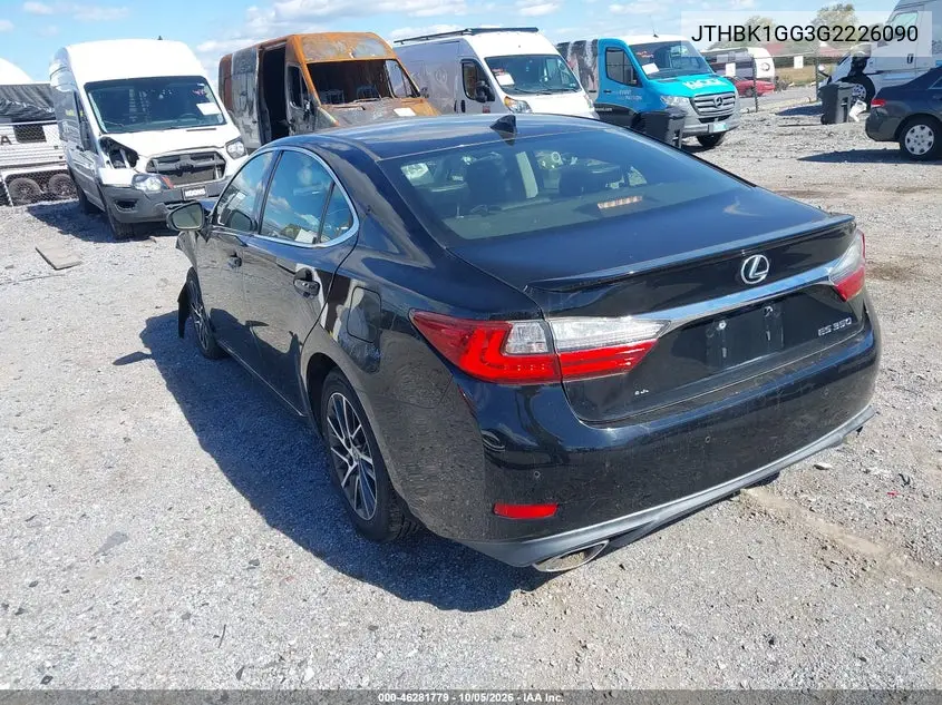 2016 LEXUS ES VIN JTHBK1GG3G2226090 — фото 3