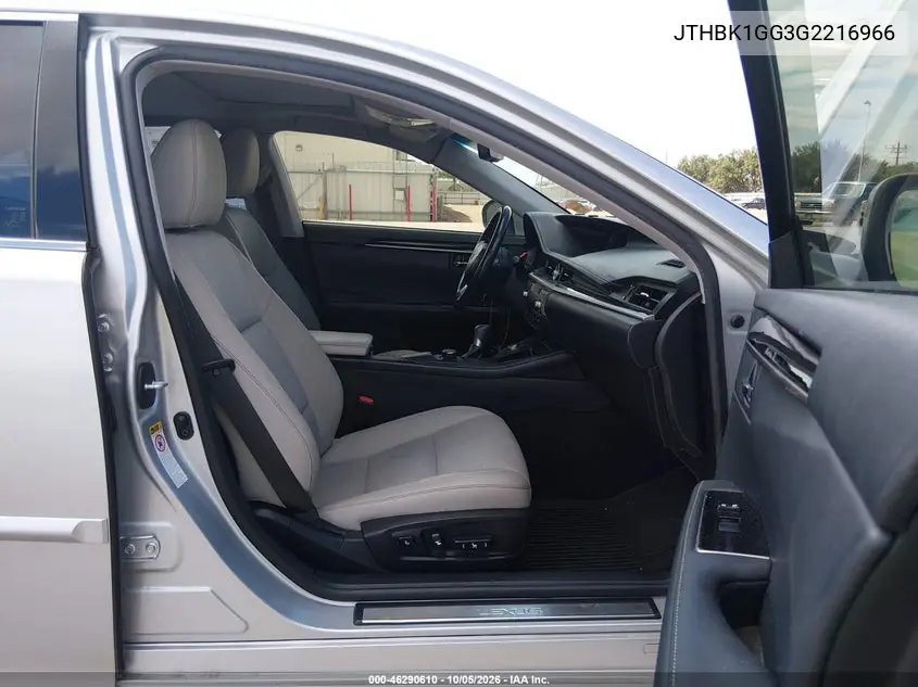 2016 LEXUS ES VIN JTHBK1GG3G2216966 — фото 5