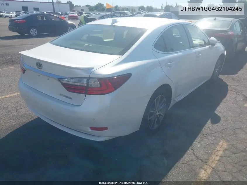 2016 LEXUS ES VIN JTHBW1GG4G2104245 — фото 4