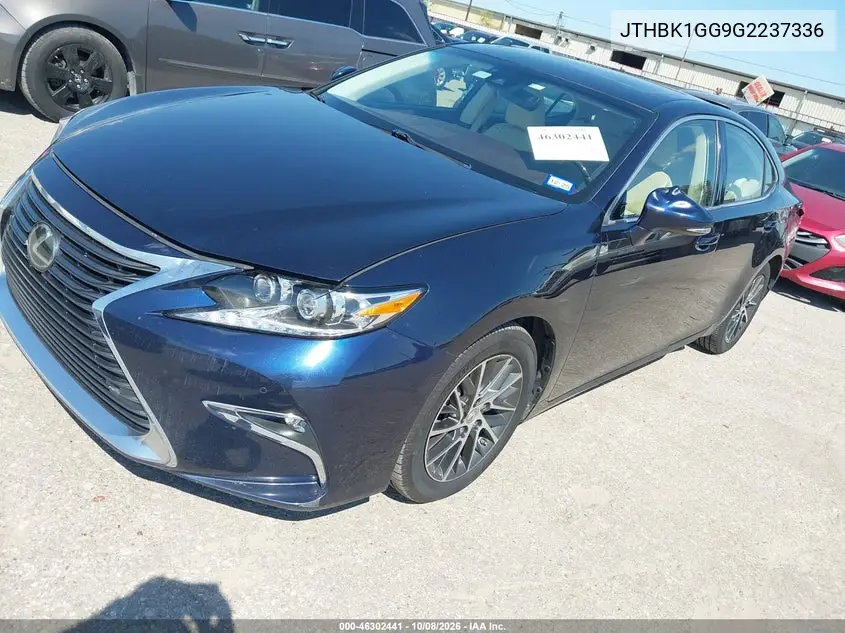 2016 LEXUS ES VIN JTHBK1GG9G2237336 — фото 2