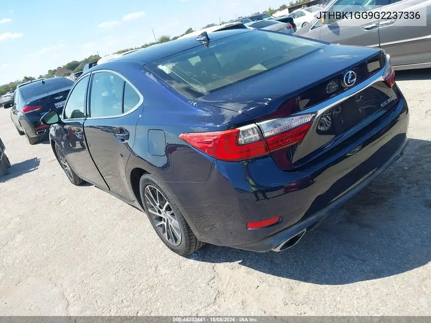 2016 LEXUS ES VIN JTHBK1GG9G2237336 — фото 3