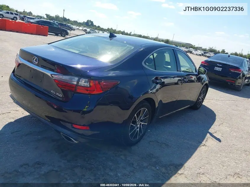 2016 LEXUS ES VIN JTHBK1GG9G2237336 — фото 4