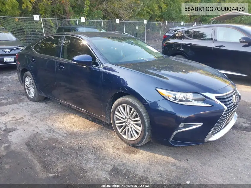 LEXUS ES 2016, VIN 58ABK1GG7GU004470
