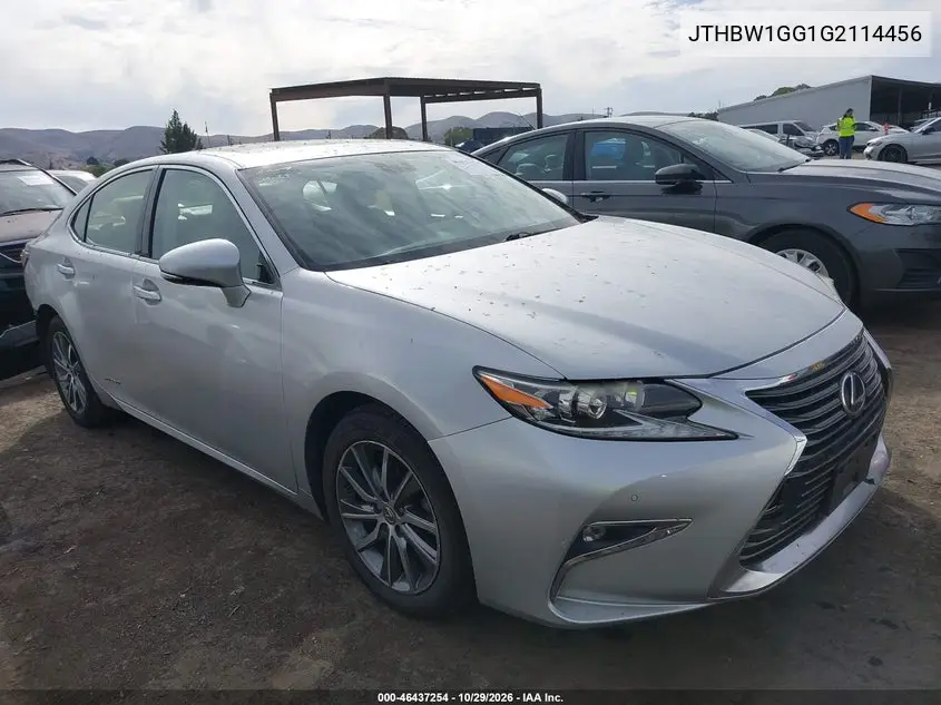 LEXUS ES 2016, VIN JTHBW1GG1G2114456