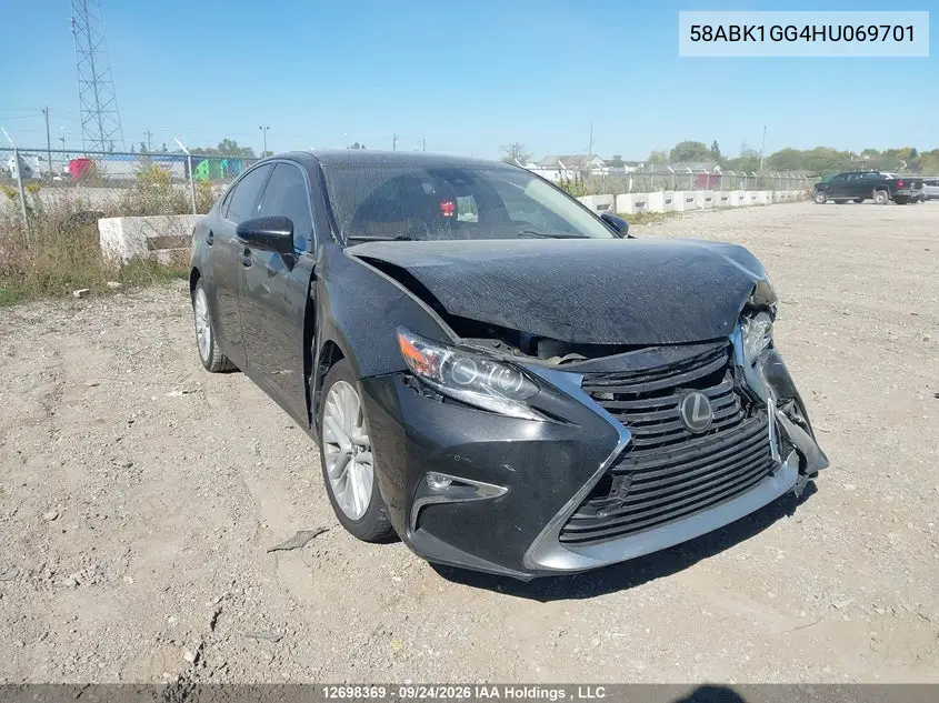 LEXUS ES 2017, VIN 58ABK1GG4HU069701