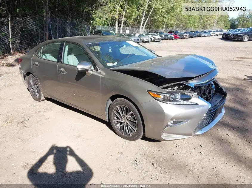 LEXUS ES 2017, VIN 58ABK1GG9HU052943