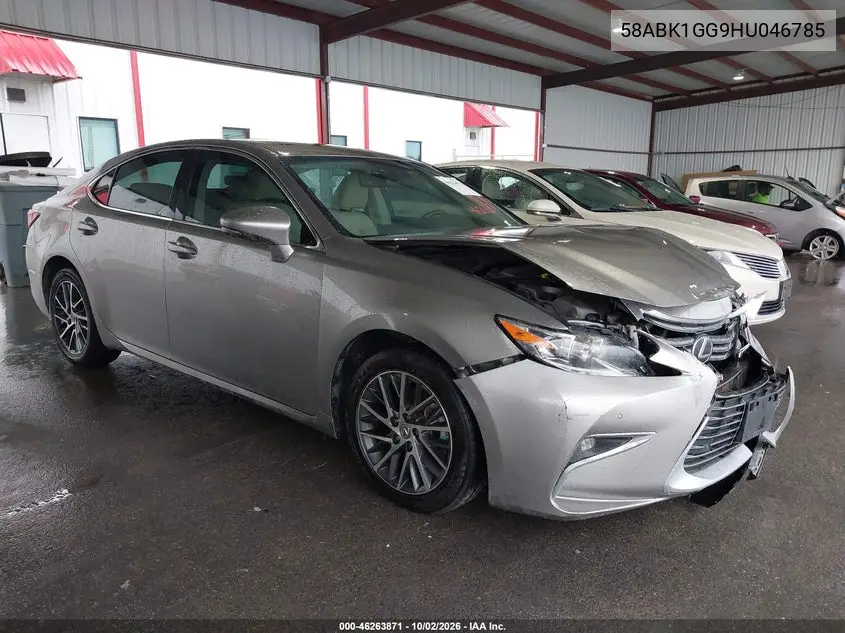 LEXUS ES 2017, VIN 58ABK1GG9HU046785