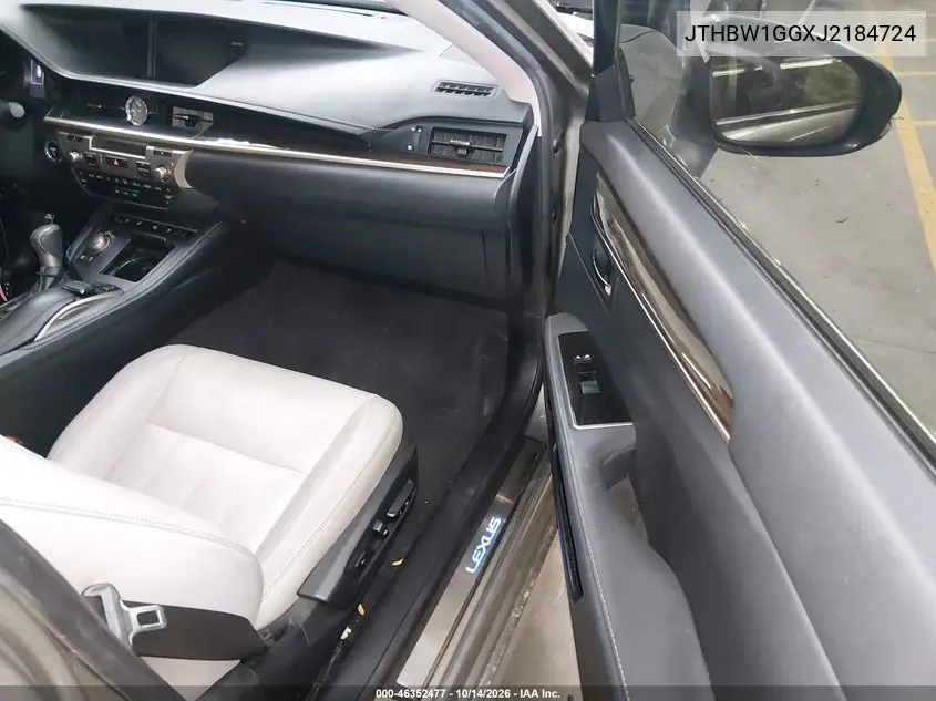 2018 LEXUS ES VIN JTHBW1GGXJ2184724 — фото 5