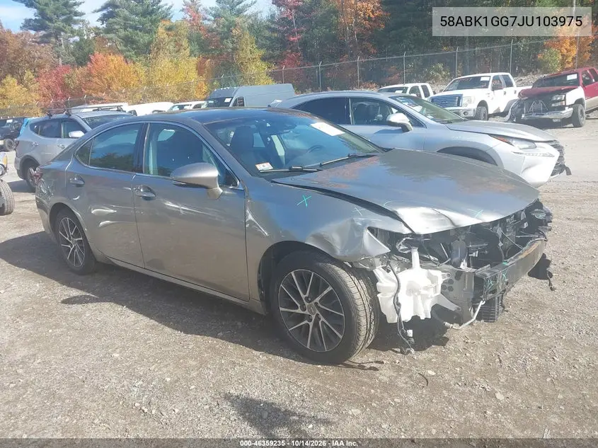 LEXUS ES 2018, VIN 58ABK1GG7JU103975