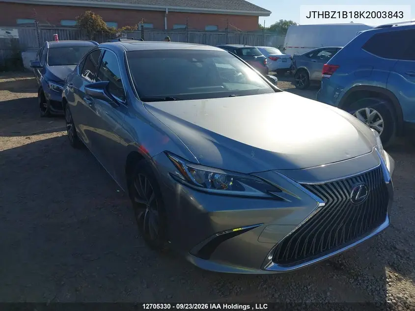 LEXUS ES 2019, VIN JTHBZ1B18K2003843