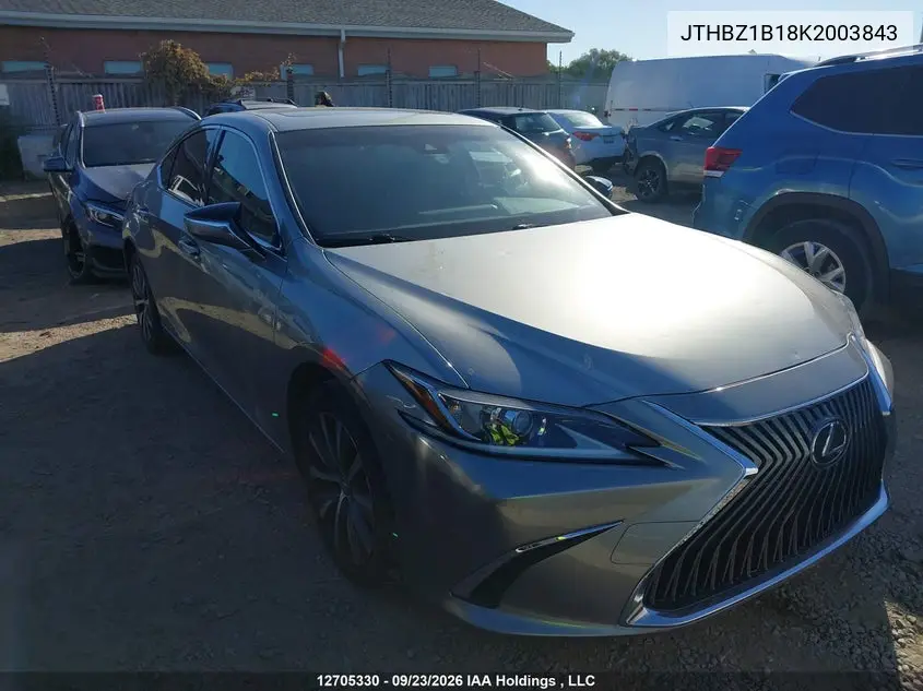 2019 LEXUS ES VIN JTHBZ1B18K2003843 — фото 13