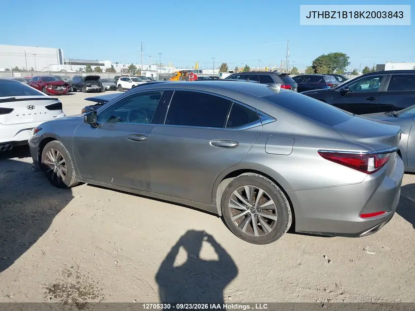 2019 LEXUS ES VIN JTHBZ1B18K2003843 — фото 14