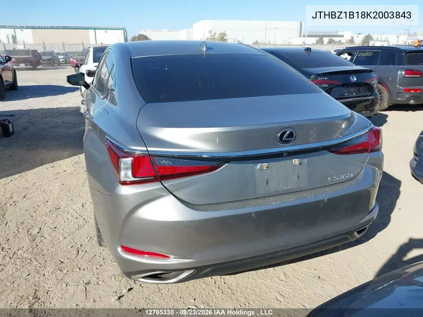 2019 LEXUS ES VIN JTHBZ1B18K2003843 — фото 18