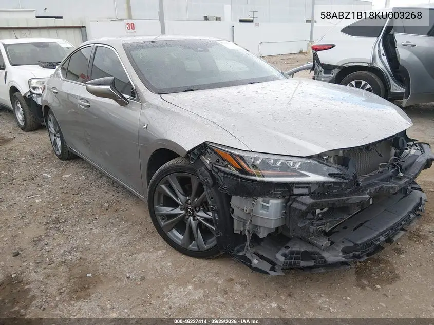 LEXUS ES 2019, VIN 58ABZ1B18KU003268