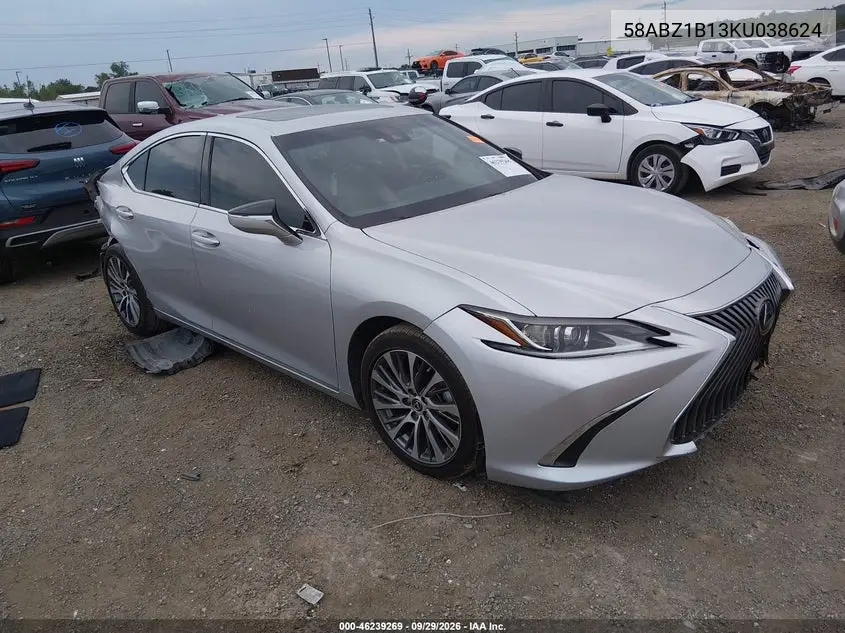 LEXUS ES 2019, VIN 58ABZ1B13KU038624