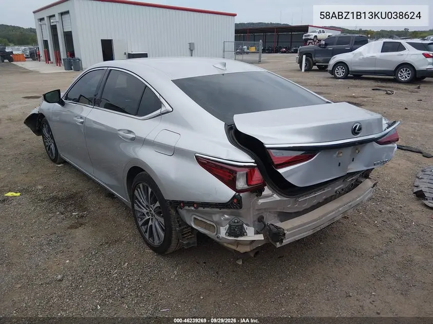 2019 LEXUS ES VIN 58ABZ1B13KU038624 — фото 3