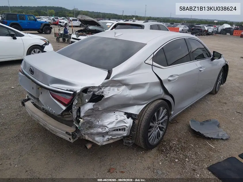 2019 LEXUS ES VIN 58ABZ1B13KU038624 — фото 4