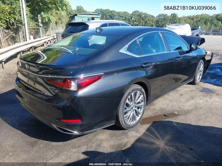 LEXUS ES 2019, VIN 58ABZ1B10KU039066