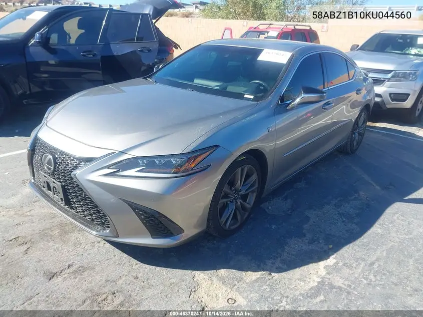 2019 LEXUS ES VIN 58ABZ1B10KU044560 — фото 2