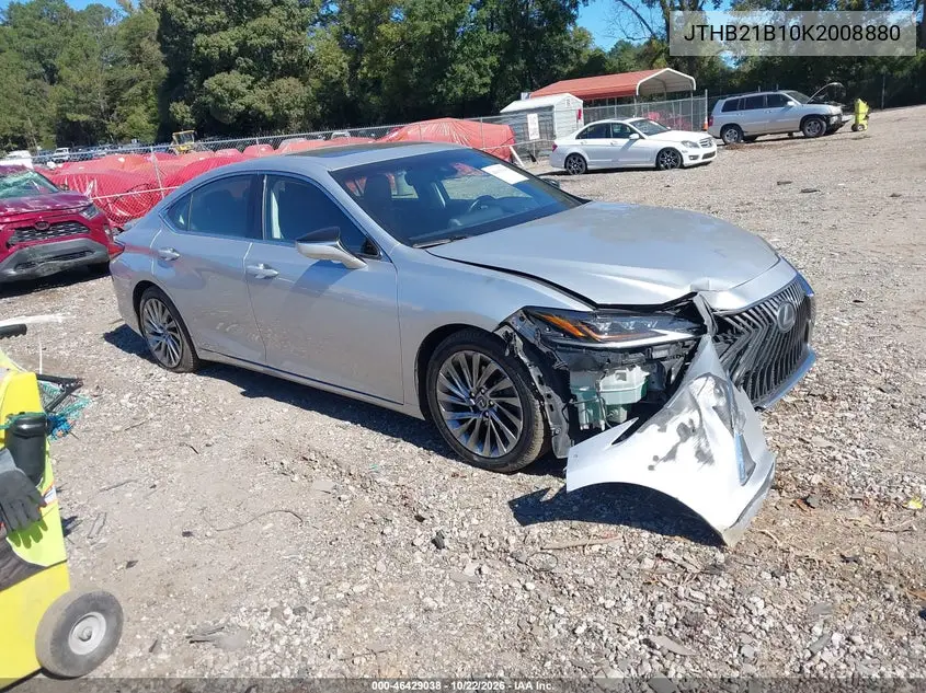 LEXUS ES 2019, VIN JTHB21B10K2008880