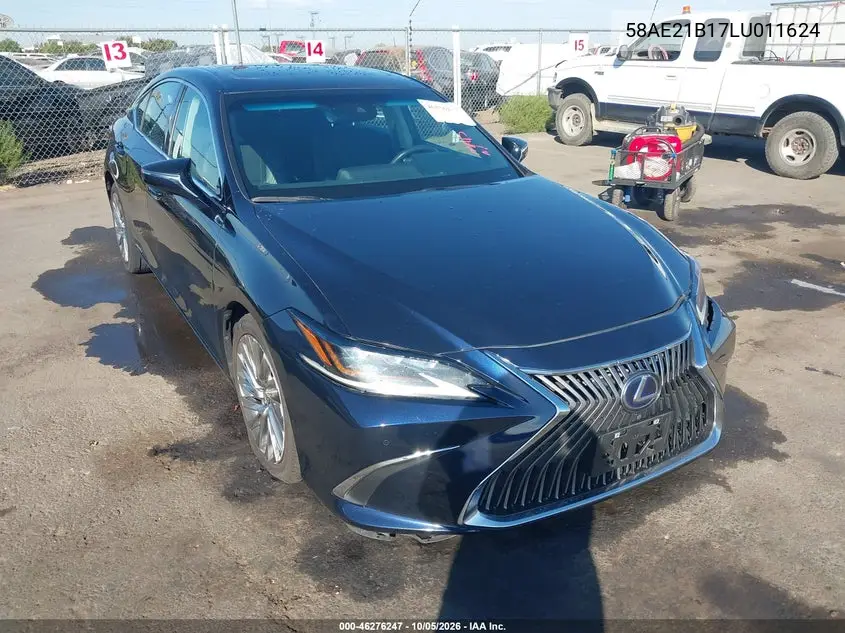 LEXUS ES 2020, VIN 58AE21B17LU011624