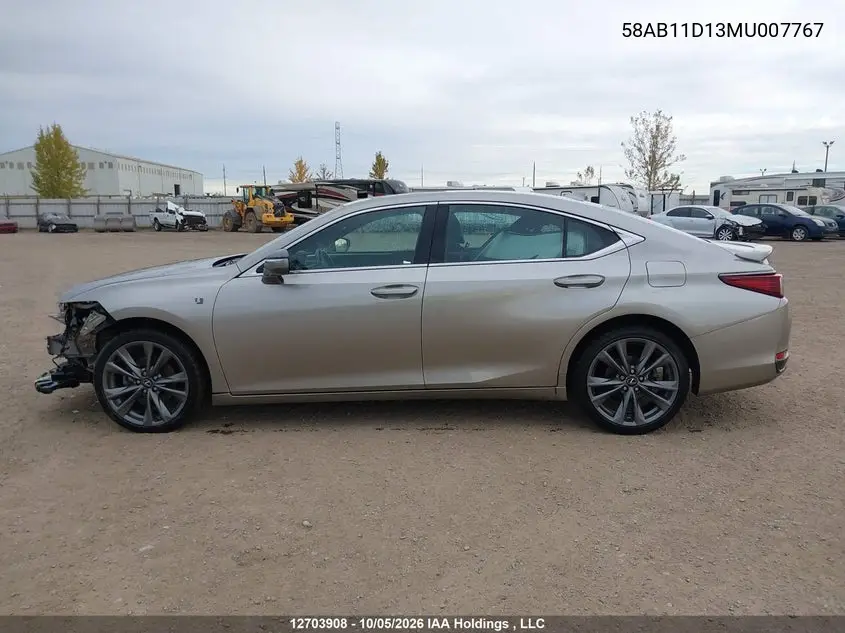2021 LEXUS ES VIN 58AB11D13MU007767 — фото 14