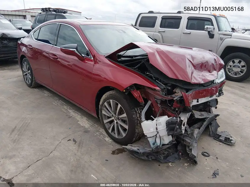LEXUS ES 2021, VIN 58AD11D13MU005168