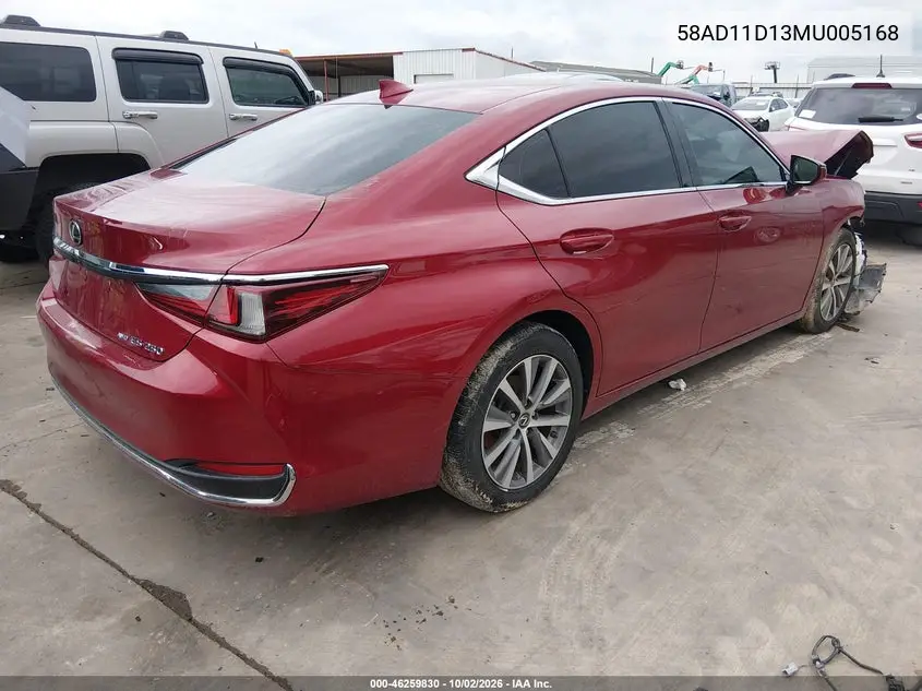 2021 LEXUS ES VIN 58AD11D13MU005168 — фото 4