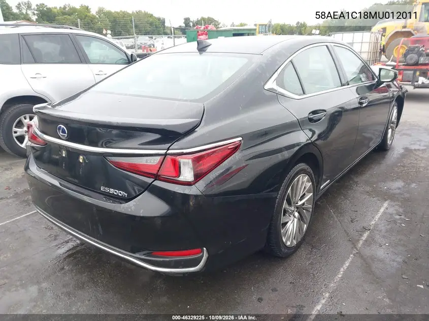 2021 LEXUS ES VIN 58AEA1C18MU012011 — фото 4