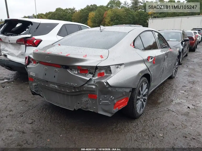2021 LEXUS ES VIN 58ADZ1B11MU105247 — фото 4