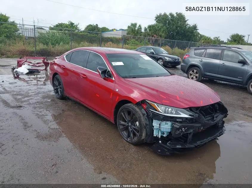 LEXUS ES 2022, VIN 58AGZ1B11NU128865
