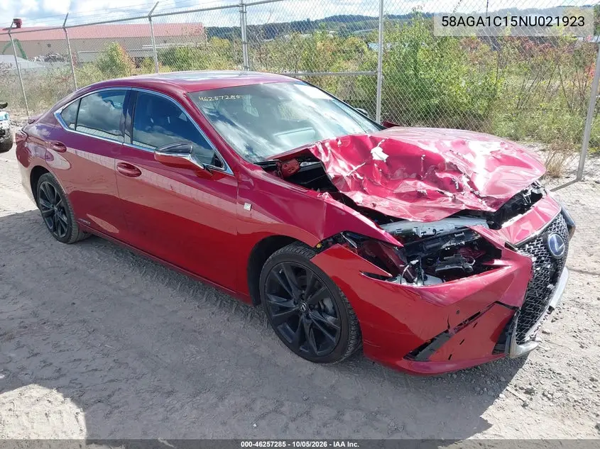 LEXUS ES 2022, VIN 58AGA1C15NU021923