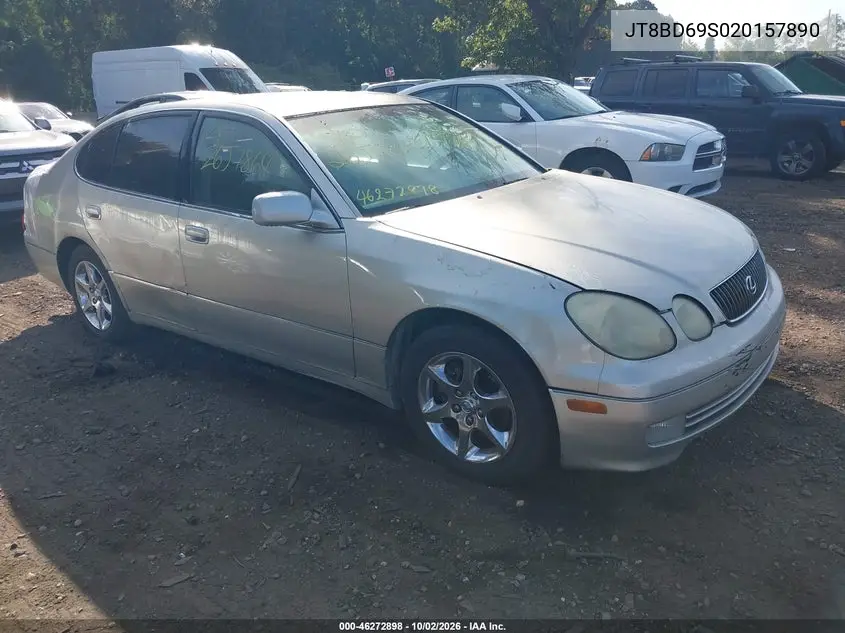 LEXUS GS 300 2002, VIN JT8BD69S020157890