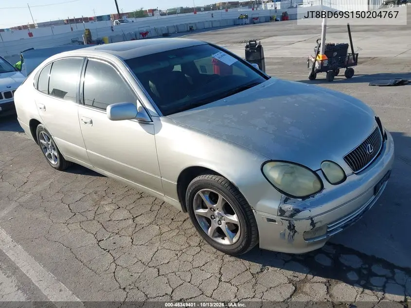 LEXUS GS 300 2005, VIN JT8BD69S150204767
