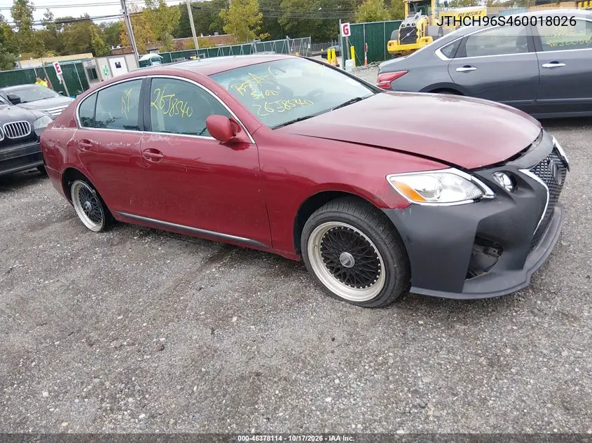 LEXUS GS 300 2006, VIN JTHCH96S460018026