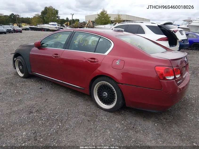 2006 LEXUS GS 300 VIN JTHCH96S460018026 — фото 3