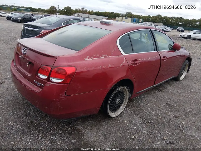 2006 LEXUS GS 300 VIN JTHCH96S460018026 — фото 4
