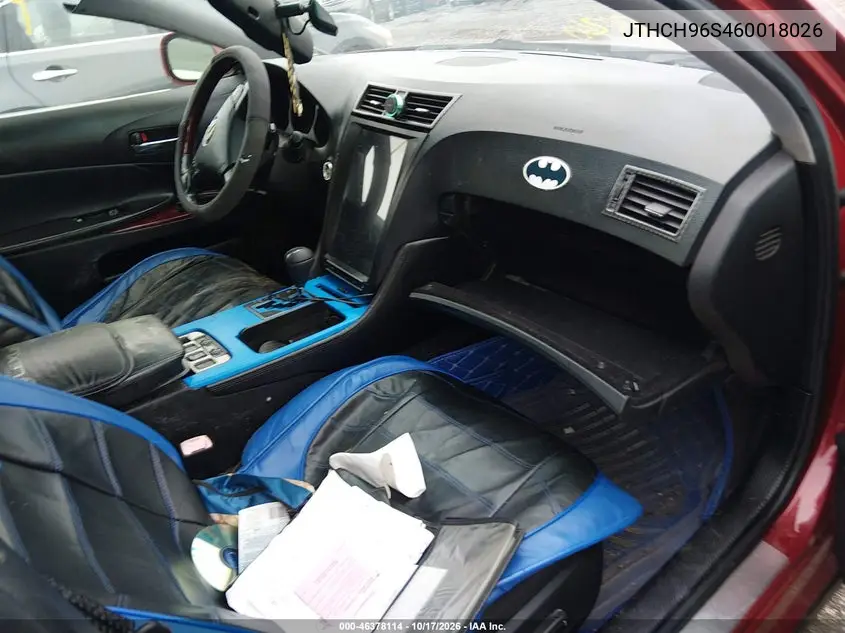 2006 LEXUS GS 300 VIN JTHCH96S460018026 — фото 5