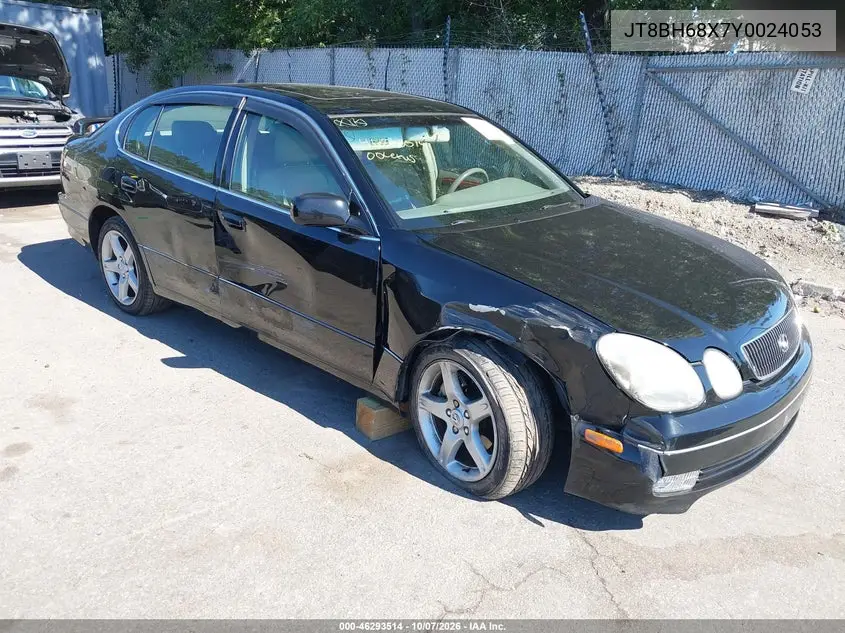 LEXUS GS 2000, VIN JT8BH68X7Y0024053