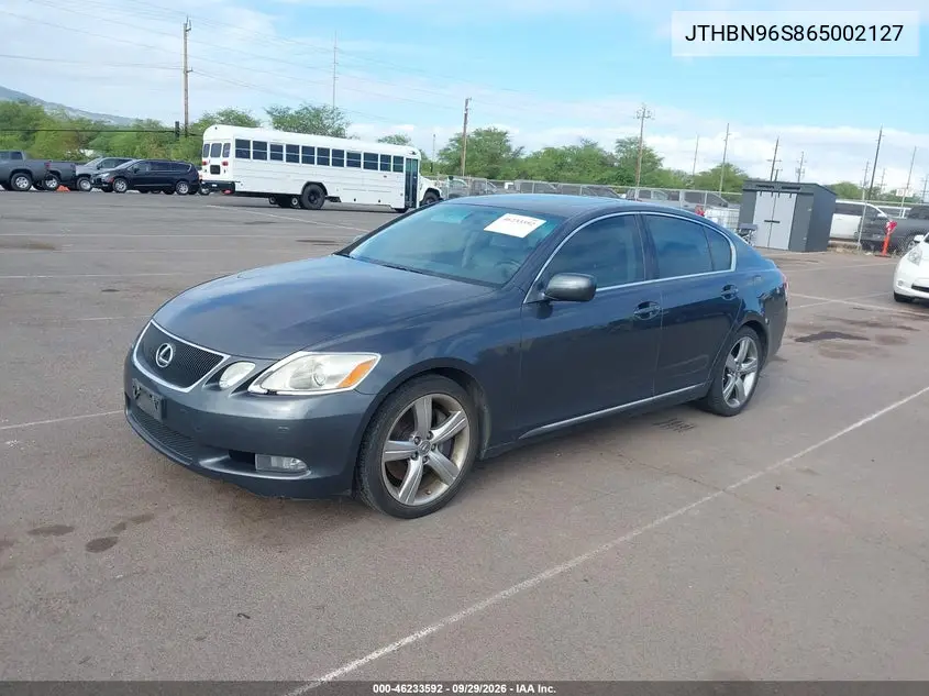 2006 LEXUS GS VIN JTHBN96S865002127 — фото 2