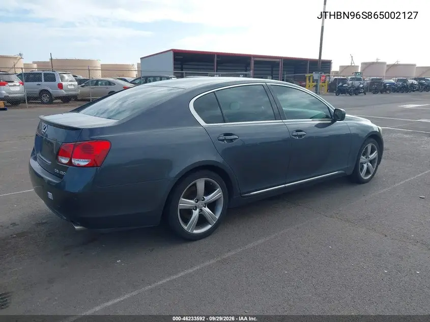 2006 LEXUS GS VIN JTHBN96S865002127 — фото 4