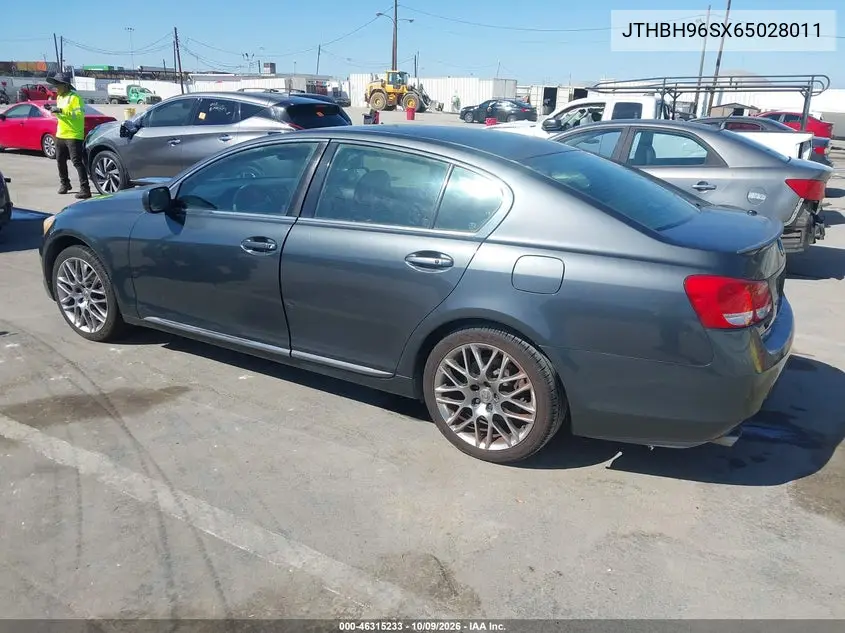 2006 LEXUS GS VIN JTHBH96SX65028011 — фото 3