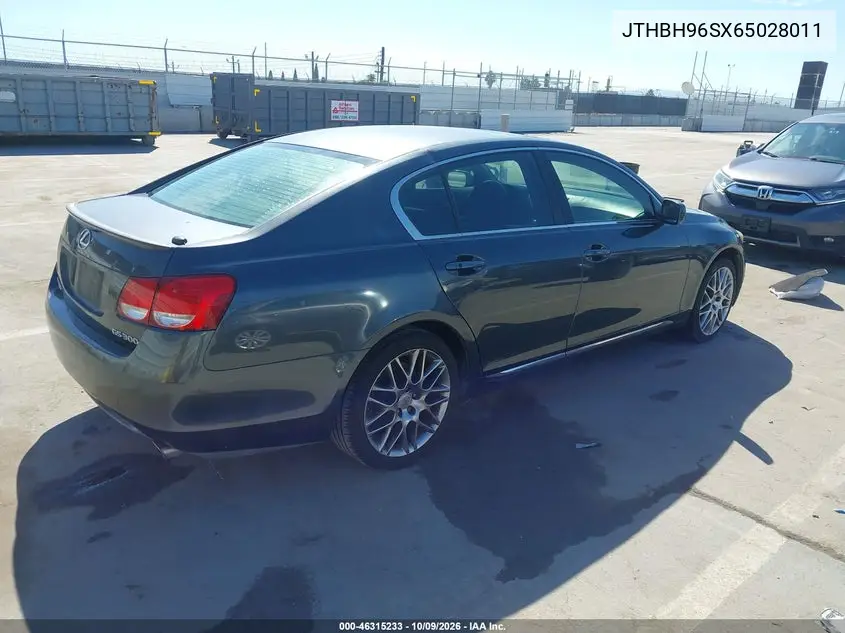 2006 LEXUS GS VIN JTHBH96SX65028011 — фото 4
