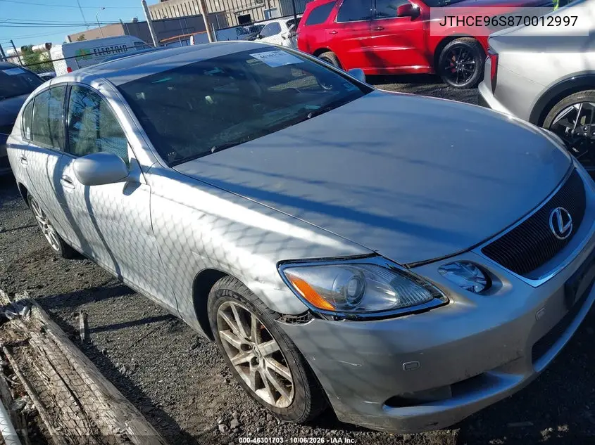 LEXUS GS 2007, VIN JTHCE96S870012997