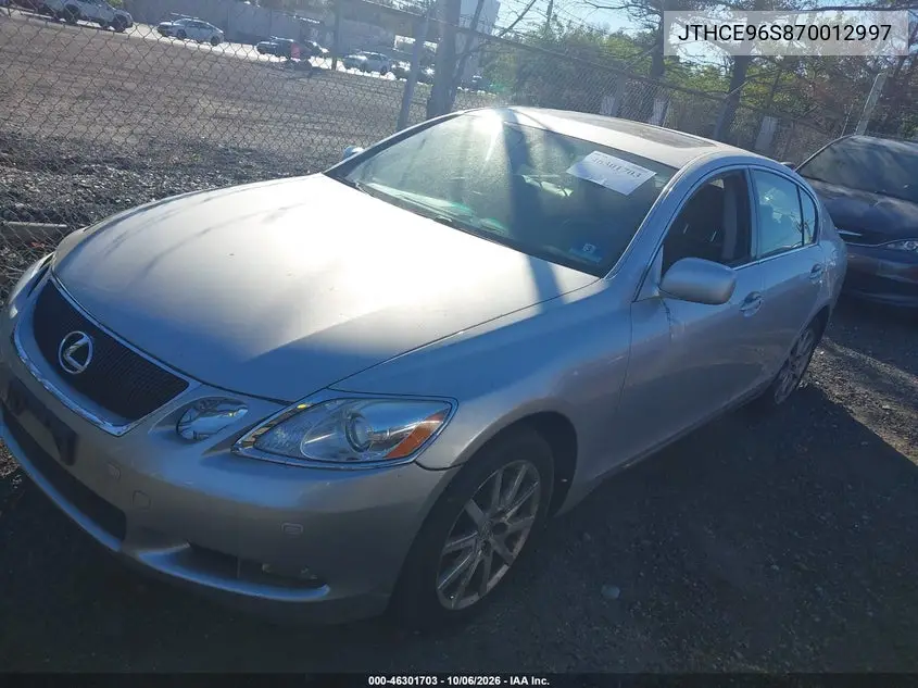 2007 LEXUS GS VIN JTHCE96S870012997 — фото 2