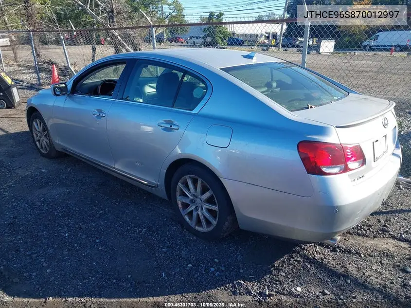 2007 LEXUS GS VIN JTHCE96S870012997 — фото 3