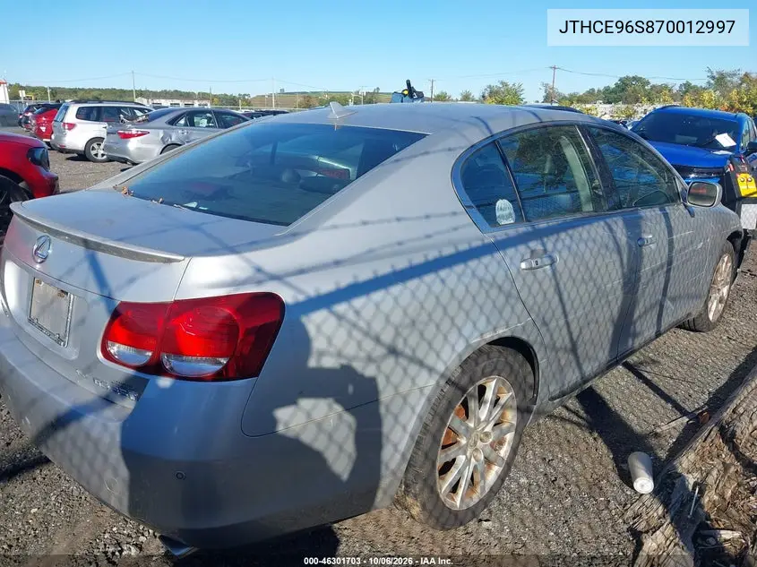 2007 LEXUS GS VIN JTHCE96S870012997 — фото 4
